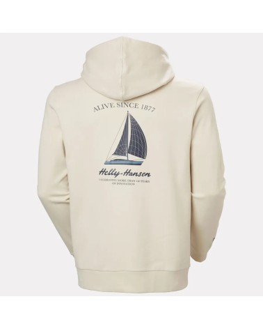 SUDADERA HOODIE SHORELINE CON DIBUJO ESPALDA HELLY HANSEN