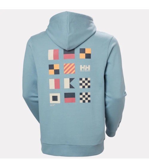 SUDADERA HOODIE SHORELINE CON DIBUJO ESPALDA HELLY HANSEN