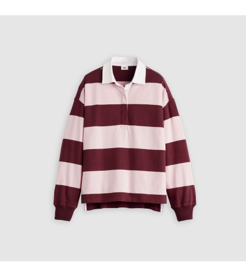 POLO RUGBY GRANATE Y ROSA DE LEVI´S