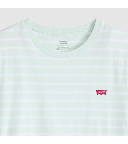 CAMISETA PERFECT TEE VERDE AGUA Y BLANCA LEVI´S