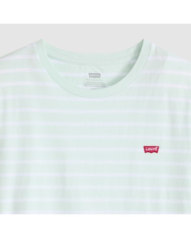 CAMISETA PERFECT TEE VERDE AGUA Y BLANCA LEVI´S
