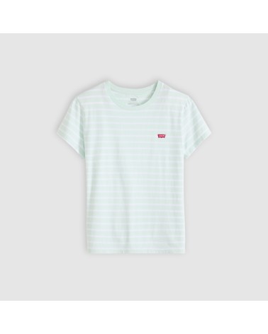CAMISETA PERFECT TEE VERDE AGUA Y BLANCA LEVI´S