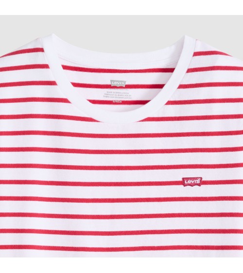 CAMISETA PERFECT TEE BLANCA Y ROJA LEVI´S