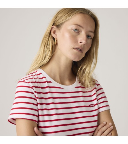 CAMISETA PERFECT TEE BLANCA Y ROJA LEVI´S