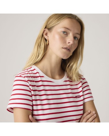 CAMISETA PERFECT TEE BLANCA Y ROJA LEVI´S