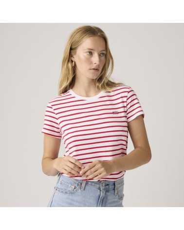 CAMISETA PERFECT TEE BLANCA Y ROJA LEVI´S