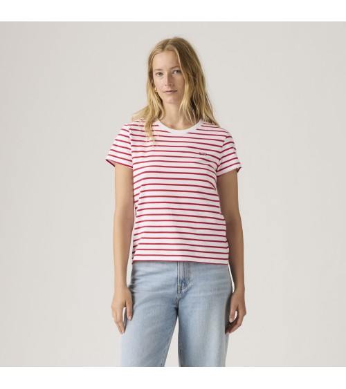 CAMISETA PERFECT TEE BLANCA Y ROJA LEVI´S