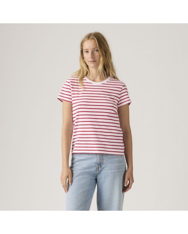 CAMISETA PERFECT TEE BLANCA Y ROJA LEVI´S