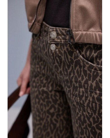 PANTALÓN VAQUERO ANIMAL PRINT RECTO DE STREET ONE