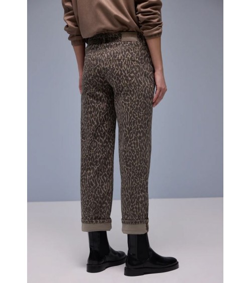 PANTALÓN VAQUERO ANIMAL PRINT RECTO DE STREET ONE
