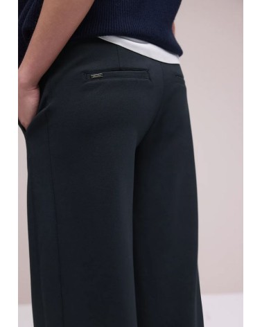 PANTALÓN ANCHO PUNTO ROMA AZUL MARINO DE STREET ONE
