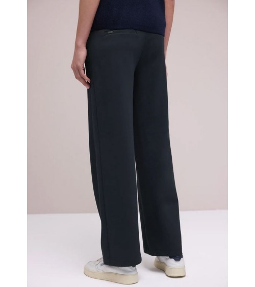 PANTALÓN ANCHO PUNTO ROMA AZUL MARINO DE STREET ONE