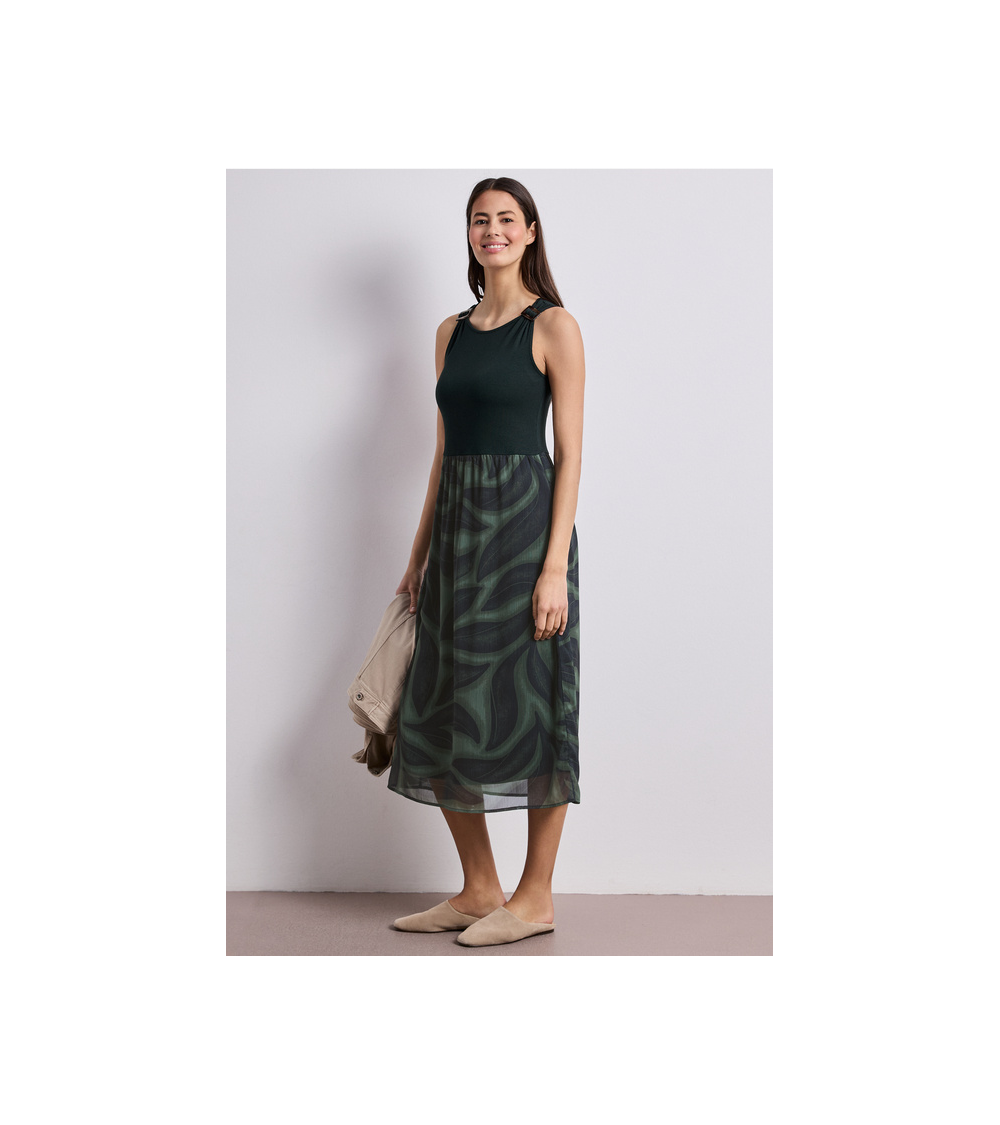VESTIDO MIDI EFECTO DOS PIEZAS STREET ONE