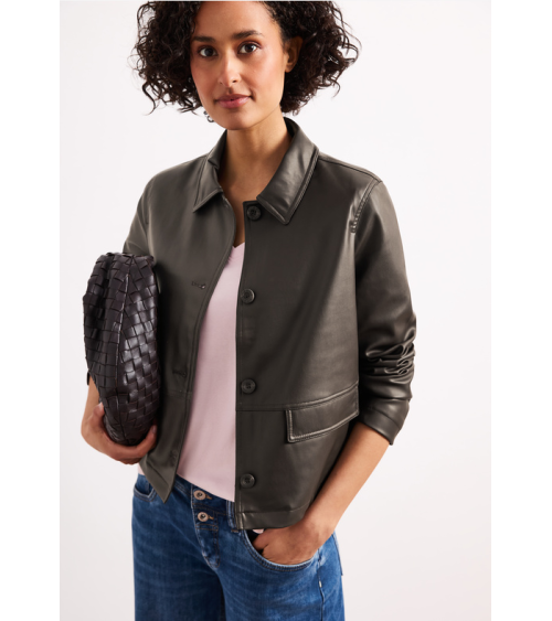 CHAQUETA EFECTO POLIPIEL STREET ONE