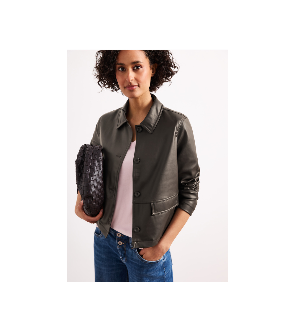 CHAQUETA EFECTO POLIPIEL STREET ONE