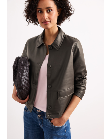 CHAQUETA EFECTO POLIPIEL STREET ONE
