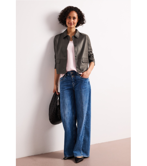 CHAQUETA EFECTO POLIPIEL STREET ONE