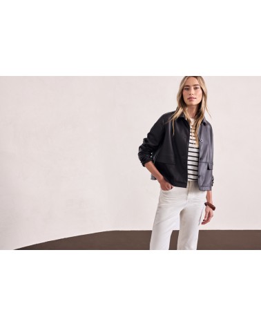 CHAQUETA EFECTO POLIPIEL STREET ONE