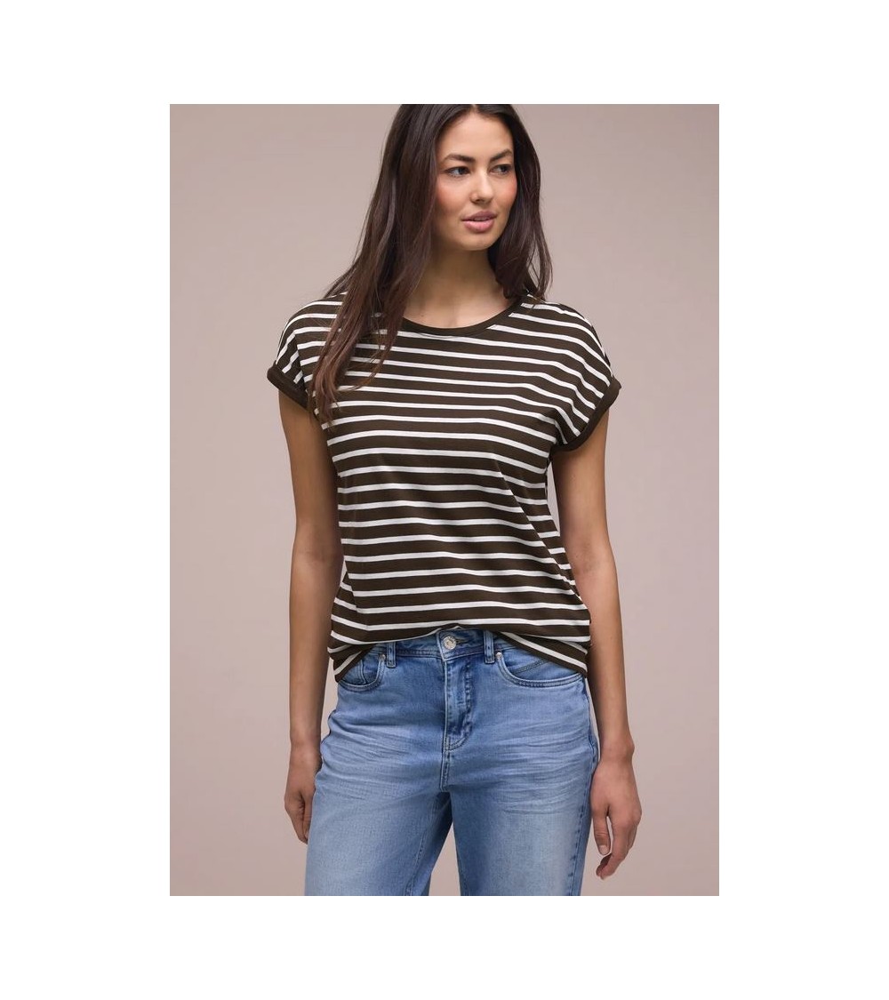 CAMISETA BÁSICA DE RAYAS STREET ONE