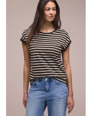 CAMISETA BÁSICA DE RAYAS STREET ONE