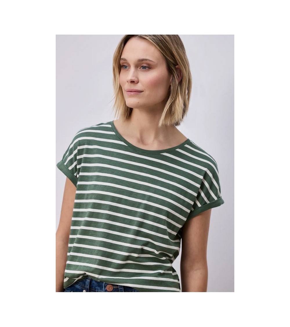 CAMISETA BÁSICA DE RAYAS STREET ONE