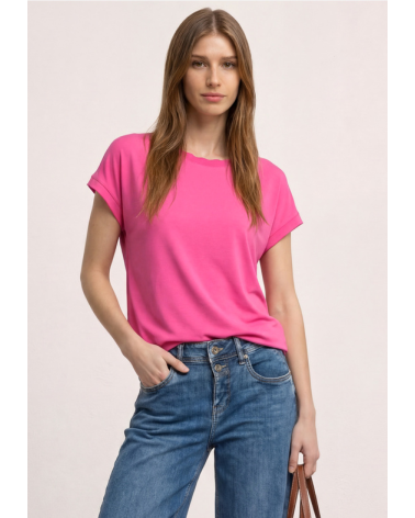 CAMISETA CON CUELLO DE PUNTO STREET ONE