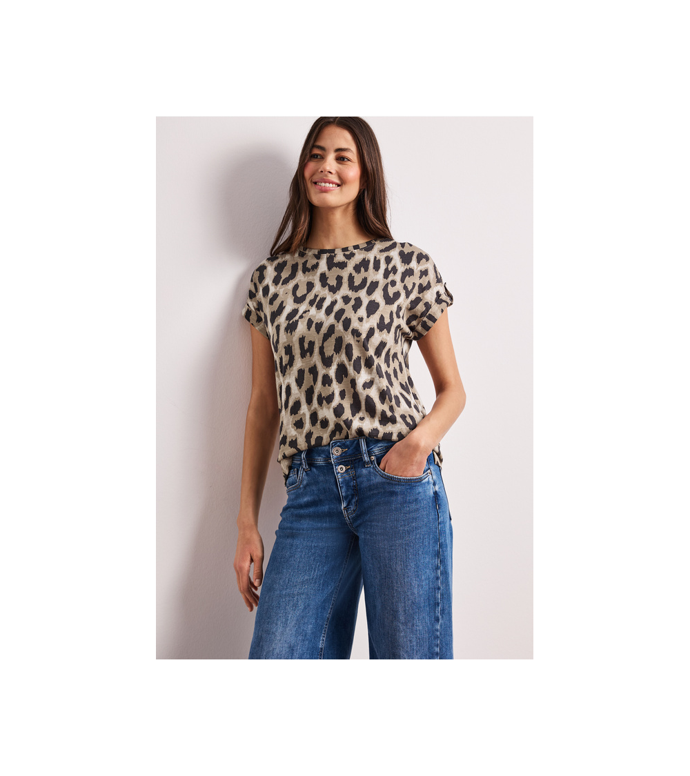 CAMISETA BÁSICA ANIMAL PRINT STREET ONE
