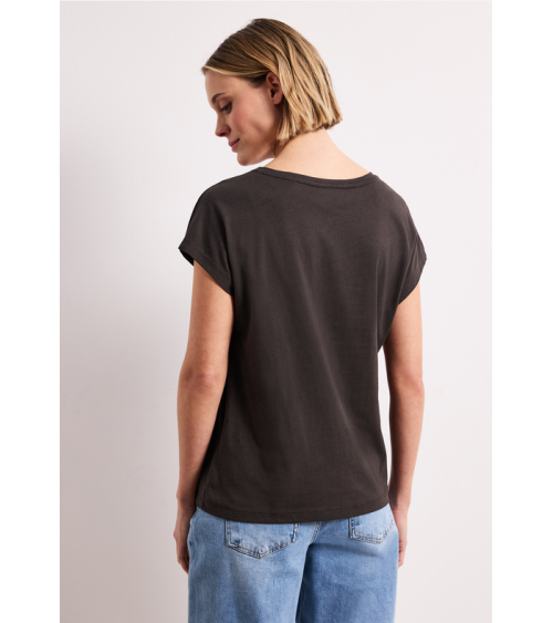 CAMISETA CON PRINT EN MARRÓN CHOCOLATE STREET ONE