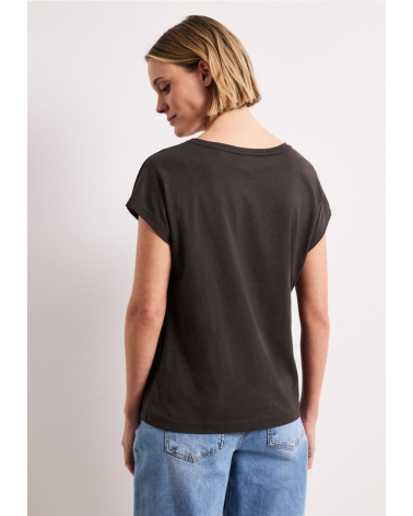 CAMISETA CON PRINT EN MARRÓN CHOCOLATE STREET ONE
