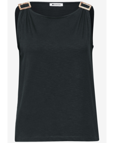 TOP CON HEBILLAS EN HOMBROS STREET ONE