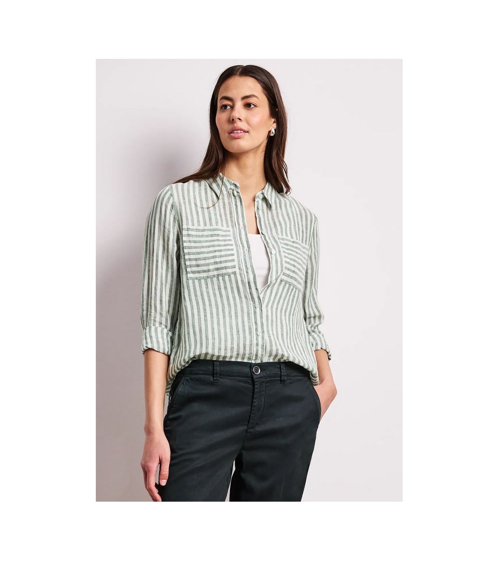 CAMISA A RAYAS DE LINO STREET ONE