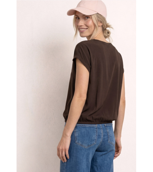 BLUSA LISA MARRÓN CHOCOLATE STREET ONE
