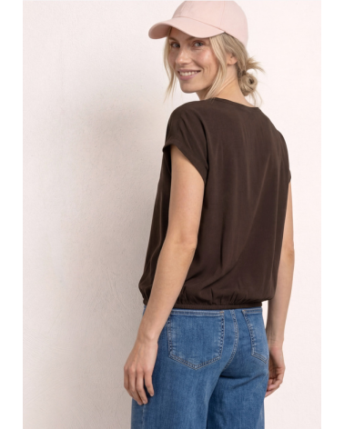 BLUSA LISA MARRÓN CHOCOLATE STREET ONE