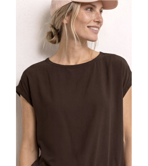 BLUSA LISA MARRÓN CHOCOLATE STREET ONE