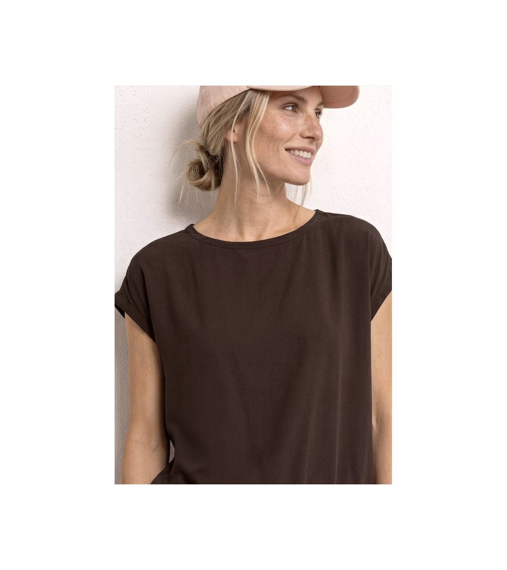 BLUSA LISA MARRÓN CHOCOLATE STREET ONE
