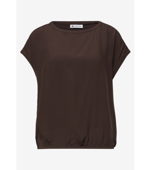 BLUSA LISA MARRÓN CHOCOLATE STREET ONE