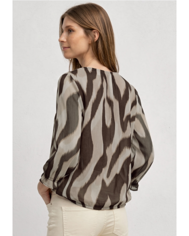 BLUSA ESTAMPADA GASA STREET ONE