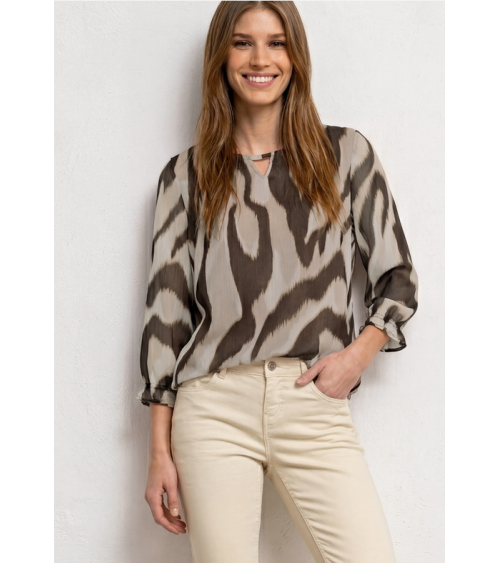 BLUSA ESTAMPADA GASA STREET ONE