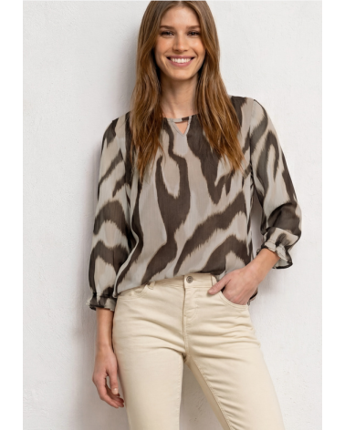 BLUSA ESTAMPADA GASA STREET ONE