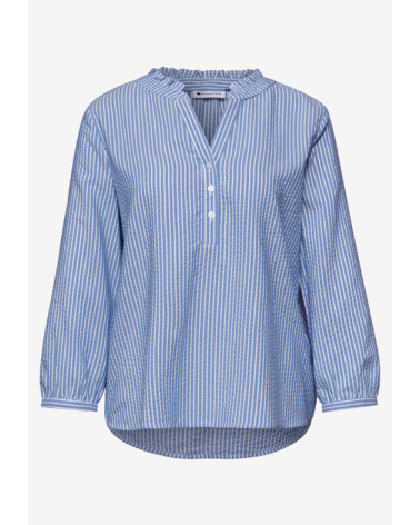 BLUSA RAYAS CON VOLANTE EN EL CUELLO STREET ONE
