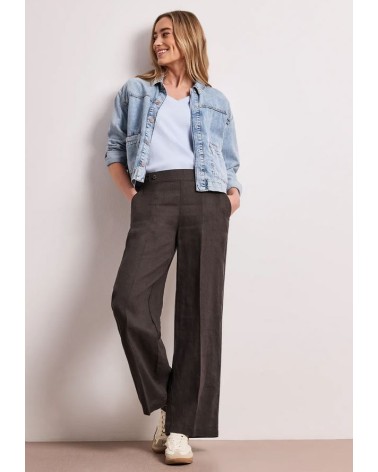 PANTALÓN DE LINO CON GOMA POR DETRÁS STREET ONE