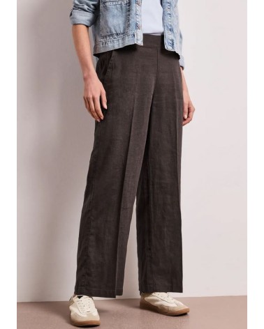 PANTALÓN DE LINO CON GOMA POR DETRÁS STREET ONE