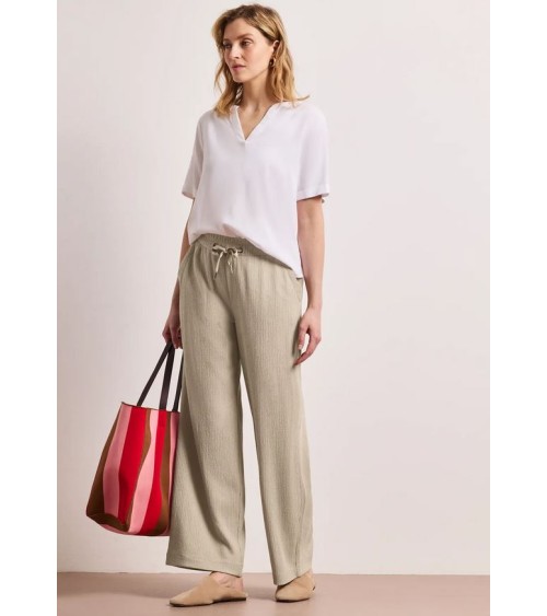 PANTALÓN FALSO LISO CON GOMA STREET ONE