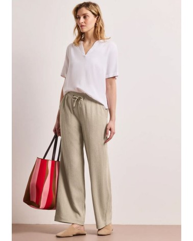 PANTALÓN FALSO LISO CON GOMA STREET ONE