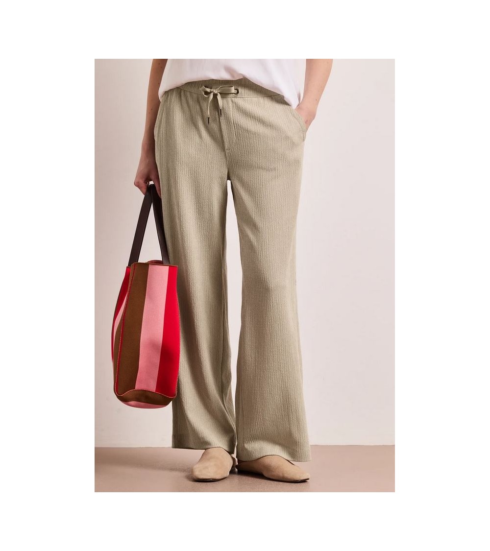 PANTALÓN FALSO LISO CON GOMA STREET ONE