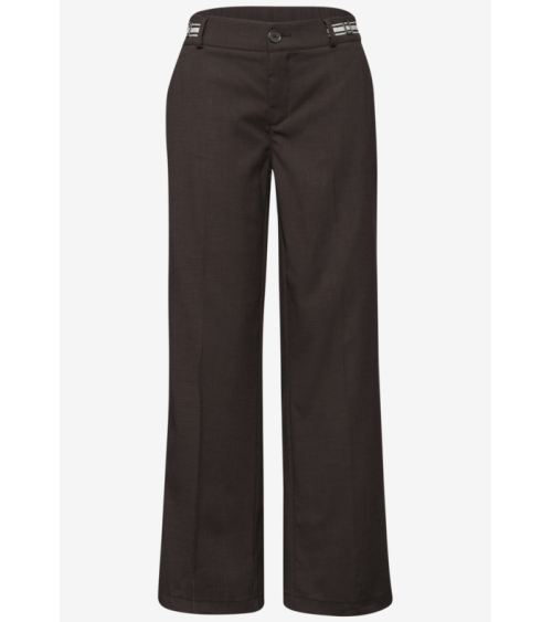 PANTALÓN CHINO ANCHO MARRÓN CHOCOLATE STREET ONE