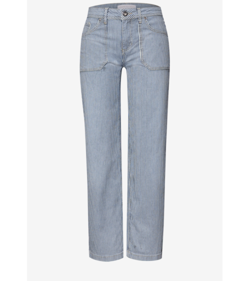 PANTALÓN DENIM DE RAYAS STREET ONE