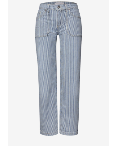 PANTALÓN DENIM DE RAYAS STREET ONE