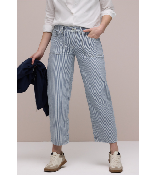 PANTALÓN DENIM DE RAYAS STREET ONE