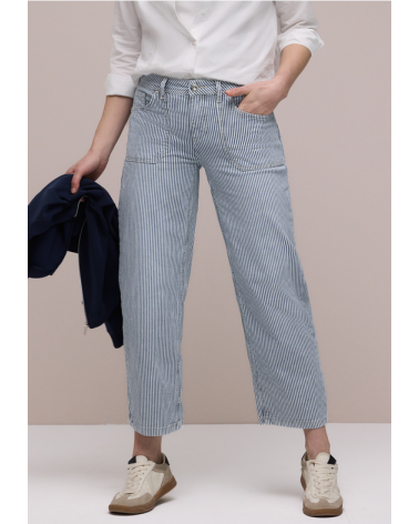 PANTALÓN DENIM DE RAYAS STREET ONE